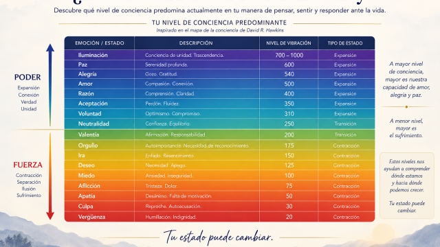 ¿Desde dónde estás viviendo hoy? Comprende tu nivel de conciencia